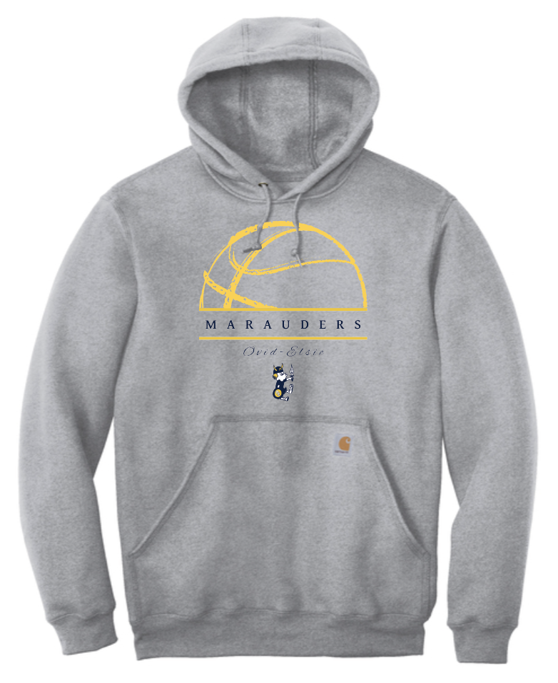 2026 Ovid-Elsie Basketball Carhartt® Midweight Hooded Sweatshirt GREY