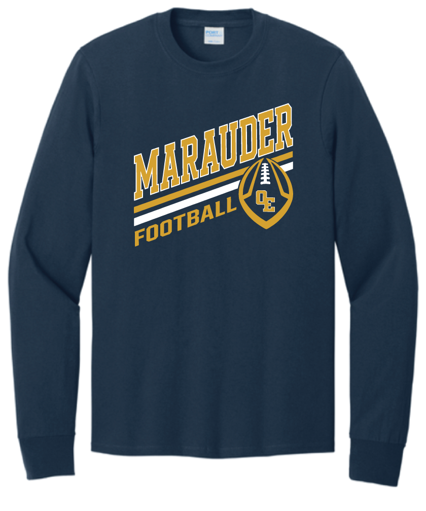 2026 Ovid-Elsie Football Port & Co™ Long Sleeve Core Cotton Tee