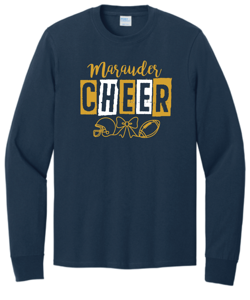 2026 Ovid-Elsie Cheer Port & Co™ Long Sleeve Core Cotton Tee