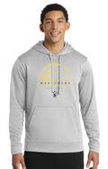 2026 Ovid-Elsie Basketball Port & Co™ Performance Fleece Pullover Hooded Sweatshirt SILVER
