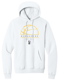 2026 Ovid-Elsie Basketball Port & Co™ Core Fleece Pullover Hooded Sweatshirt WHITE